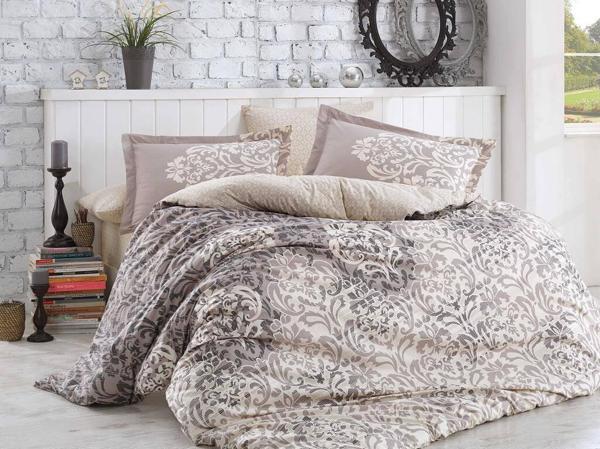 Hobby Çift Kişilik Poplin Nevresim Serenity Gri - Image 1