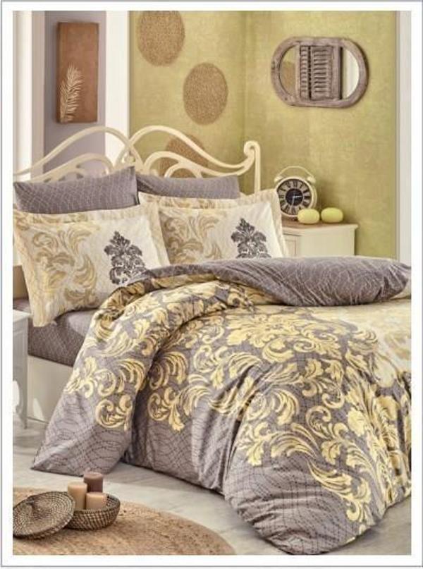 Hobby Çift Kişilik Poplin Nevresim Mirella Cappucino - Image 1