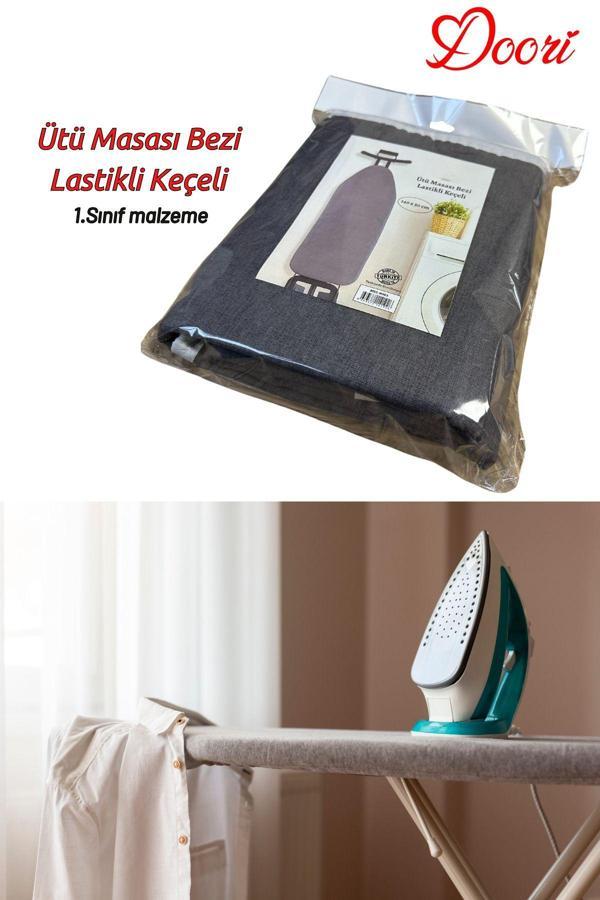 Doori Ütü Masa Bezi Ütü Masası Kılıfı  Yanmaz Yapışmaz Kumaş  Özel Keçeli Pamuk Kumaşlı  50* 140 Cm İpli - Image 1
