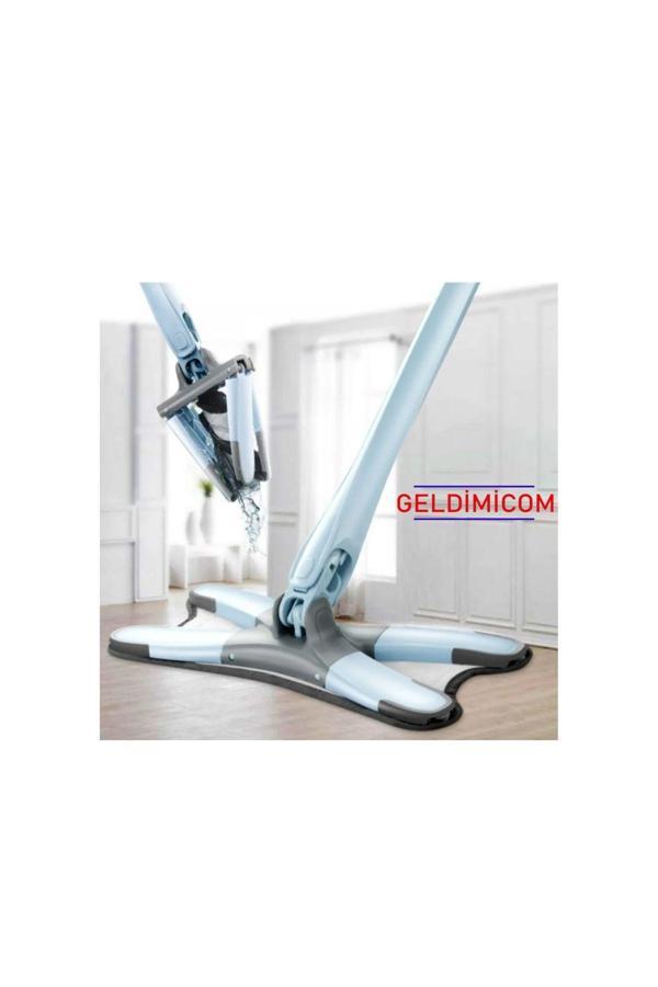 Geldimicom X Mop Kendinde Sıkmalı 1 Adet Yedek Bezli Xmop Pratik Paspas Yer Duvar Sil - Image 1