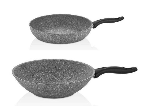 Falez Granit Tava 28 CM Ve 28 CM Wok Tava - Image 1