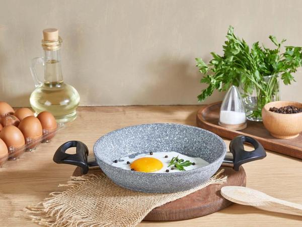 Falez Granit Sahan 24 CM Çift Kulplu Yumurta Tavası - Image 1