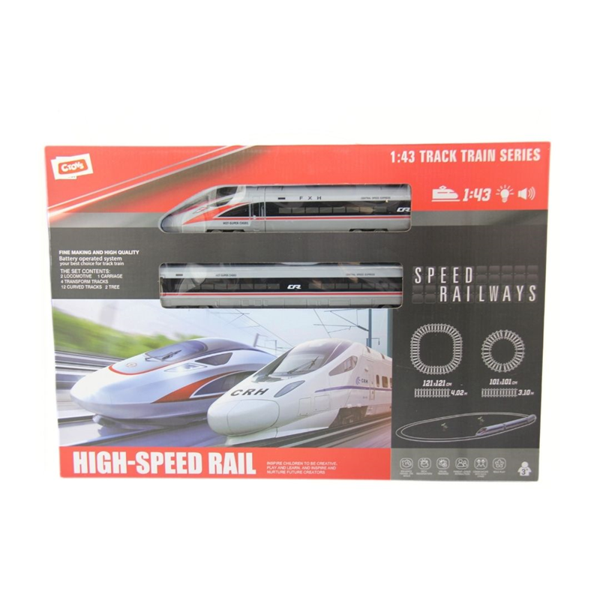 Ctoys Pilli Oyuncak Hızlı Tren Seti  21 Parça 1801A-14 - Image 1