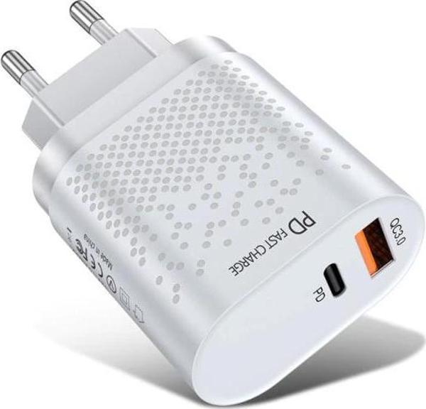 Zuidid 20 W 3 Amper 1 PD + 1 USB Portlu Hızlı Şarj Cihaz - Çoklu Şarj - Beyaz - Image 1