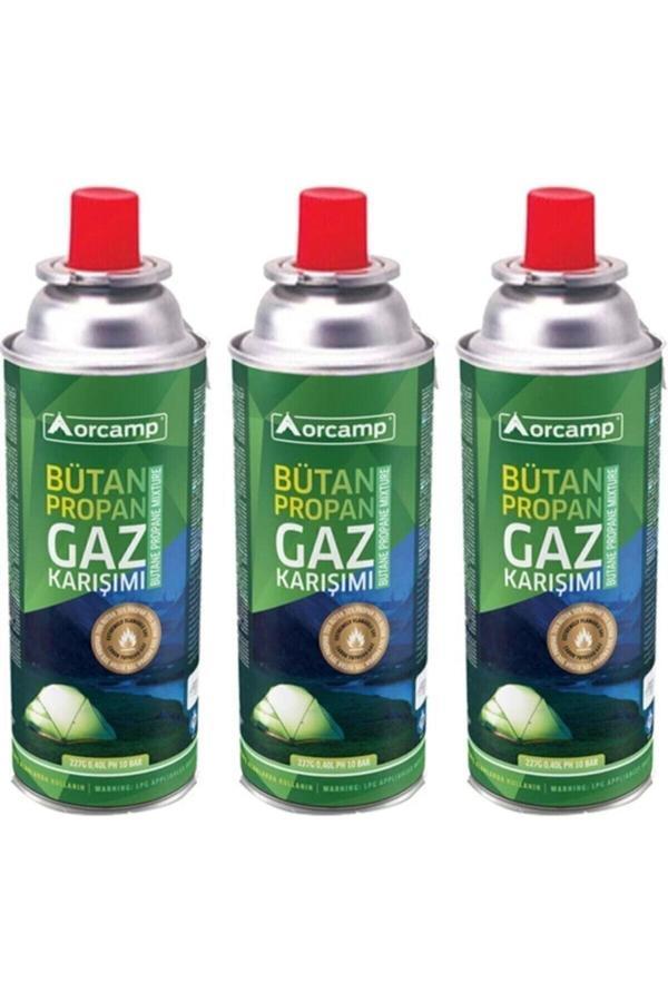 Orcamp Bütan Propan Gaz Kartuşu 227gr Kts227-3'lü - Image 1
