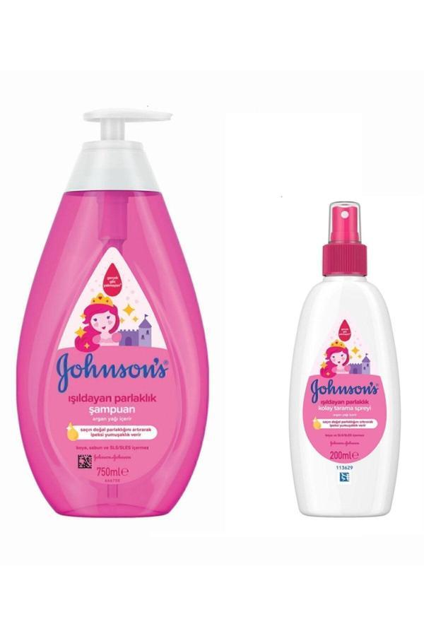 Johnson´s Baby Johnson's Baby Işıldayan Parlaklık Şampuan 750 ml Kolay Tarama Spreyi 200 ml Özel Set - Image 1