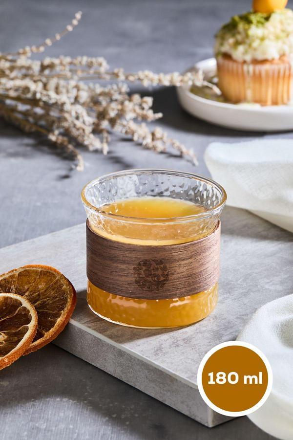 Vienev Ahşap Gövdeli Cam Bardak 180 ml - Image 1