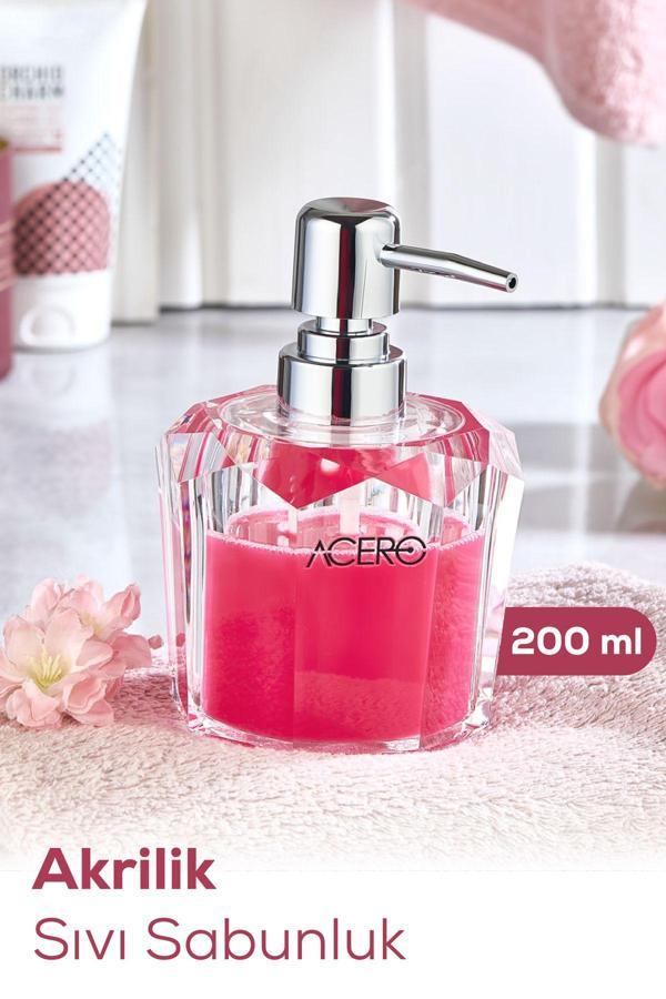 Akrilik Sıvı Sabunluk 200 ml Şeffaf 1994 - Image 1