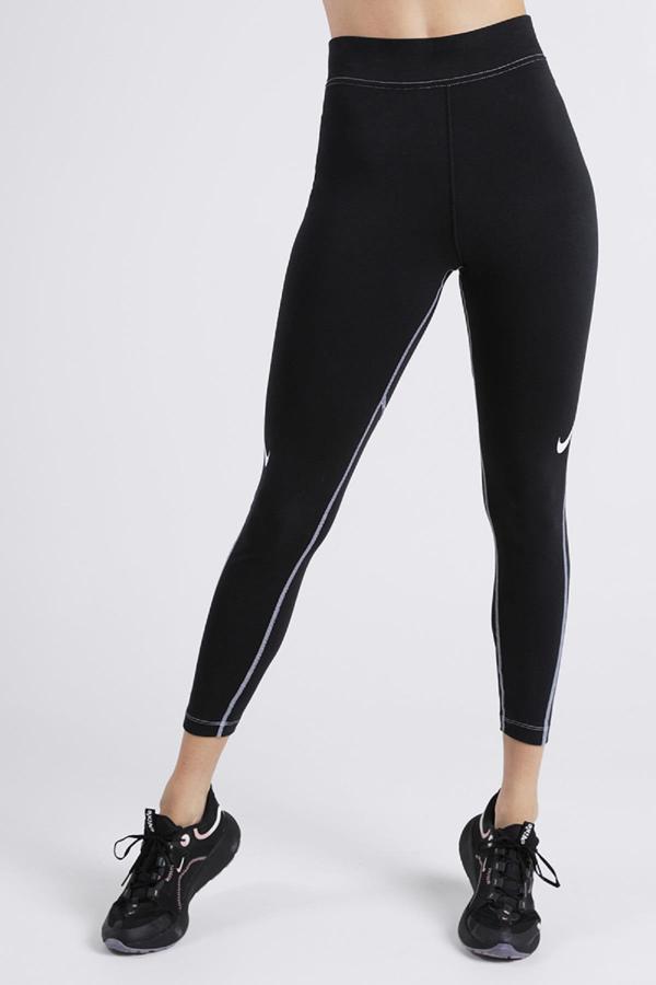 Nike Swoosh Women's Graphic High-Rise 7/8 Leggings Pamuklu Yüksek Belli Tayt - Image 1