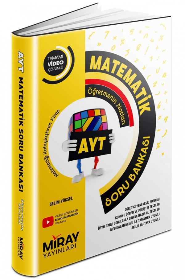 Miray Yayınları Selim Yüksel Ayt Matematik Soru Bankası Altın Kitap - Miray Yayınları - Image 1