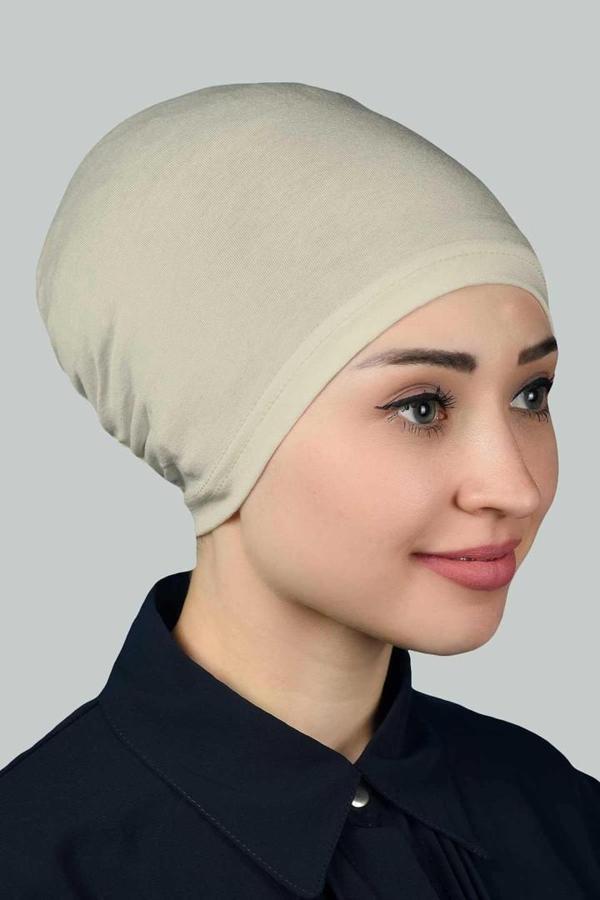 Geçmeli Lastikli Tesettür Bone - Image 1