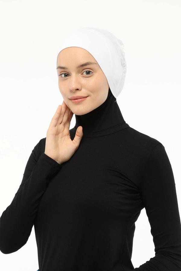 Geçmeli Lastikli Tesettür Bone - Image 1