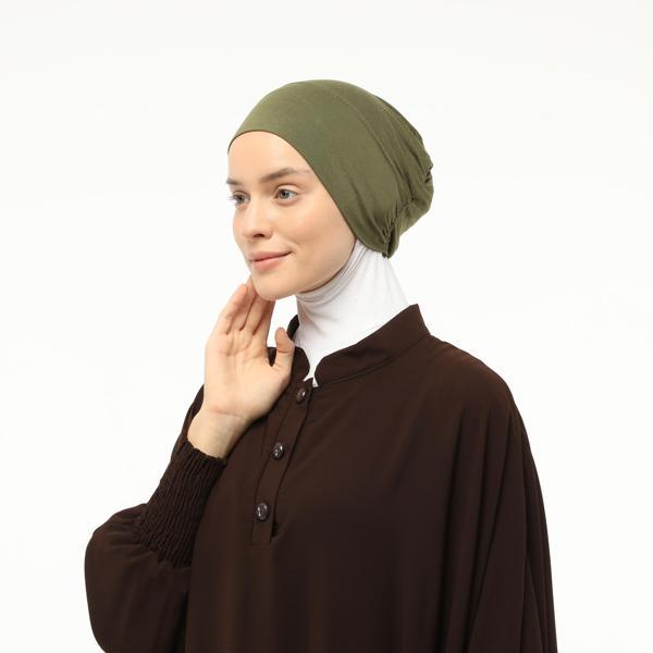 Geçmeli Lastikli Tesettür Bone - Image 1