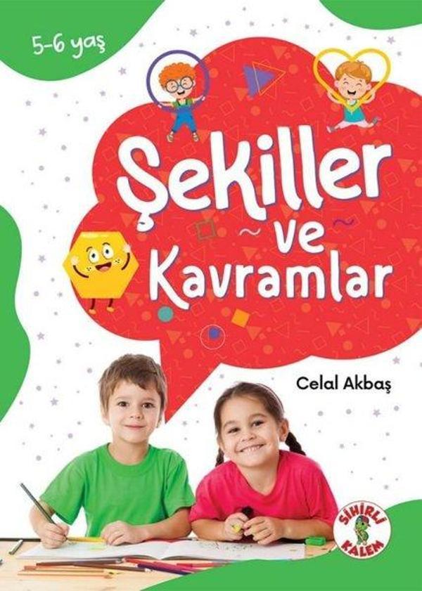 Şekiller ve Kavramlar 5 - 6 Yaş - Dikkat Odaklı Etkinlik Kitabı - Sihirli Kalem - Image 1