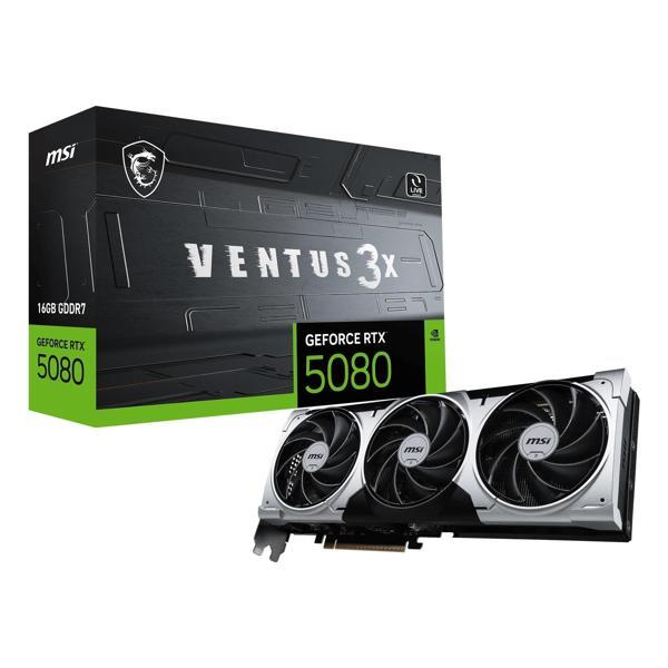 MSI Ventus 3X Plus GeForce RTX 5080 16GB GDDR7 256Bit HDMI/DP Ekran Kartı - Image 1