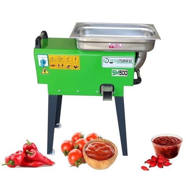 Yeşil SM500 220w 3 hp 500kg/s Salça Makinası - Image 1