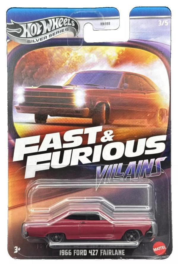 Hot Wheels Fast & Furious 1966 Ford 427 Fairlane Die-Cast Araba (Villains Serisi) - Image 1