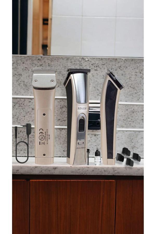 Shavingtech 128 Profesyonel Şarjlı Saç Sakal Ense Vücut Kılı Kesme Tıraş Makinesi Lazer Öncesi - Image 1
