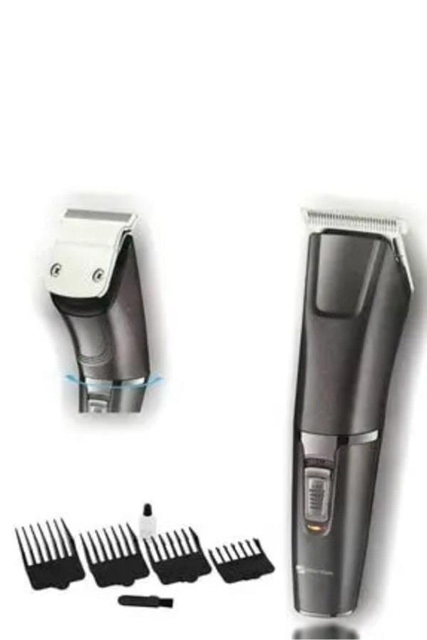 Caddeoutlet Gm-666 Professional Saç Ve Sakal Tıraş Makinesi 180° Derece Dönen Başlık 4 Taraklı - Image 1