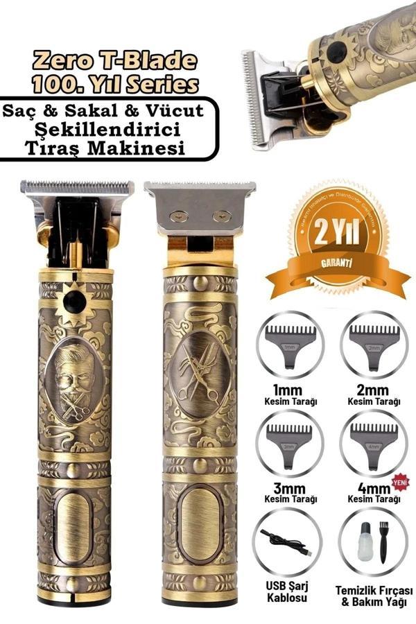 Shavingtech Rc-T99 Profesyonel Kuaförlerin Tercihi Saç Ense Sakal Çizim Lazer Epilasyon Öncesi Tıraş Makinesi - Image 1