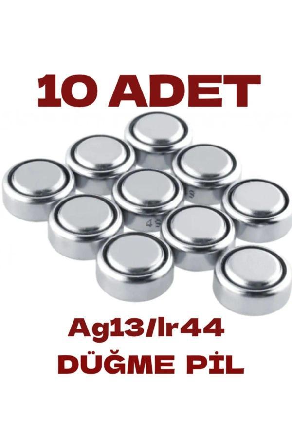 Caddeoutlet 10 Adet Ag13/Lr44/357A Düğme Pil Saat Pil Lazer Pili Oyuncak Pili Alkalin - Image 1