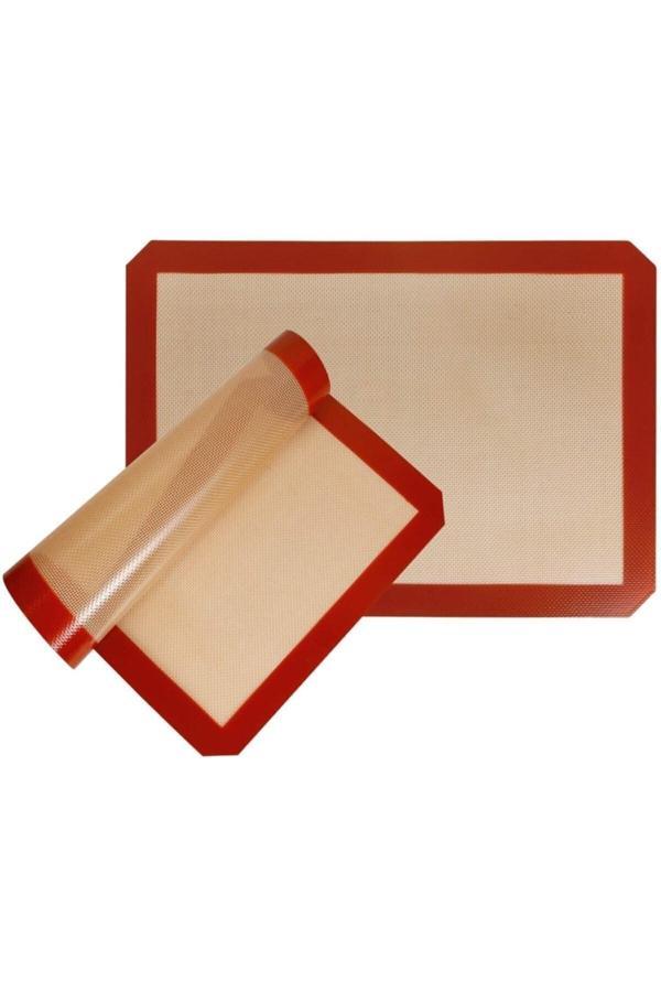 Mutlu Pastacılık Ve Malzemeleri Profesyonel Yanmaz Yapışmaz Yıkanabilir Silikon Pişirme Matı 30Cmx40Cm - Image 1