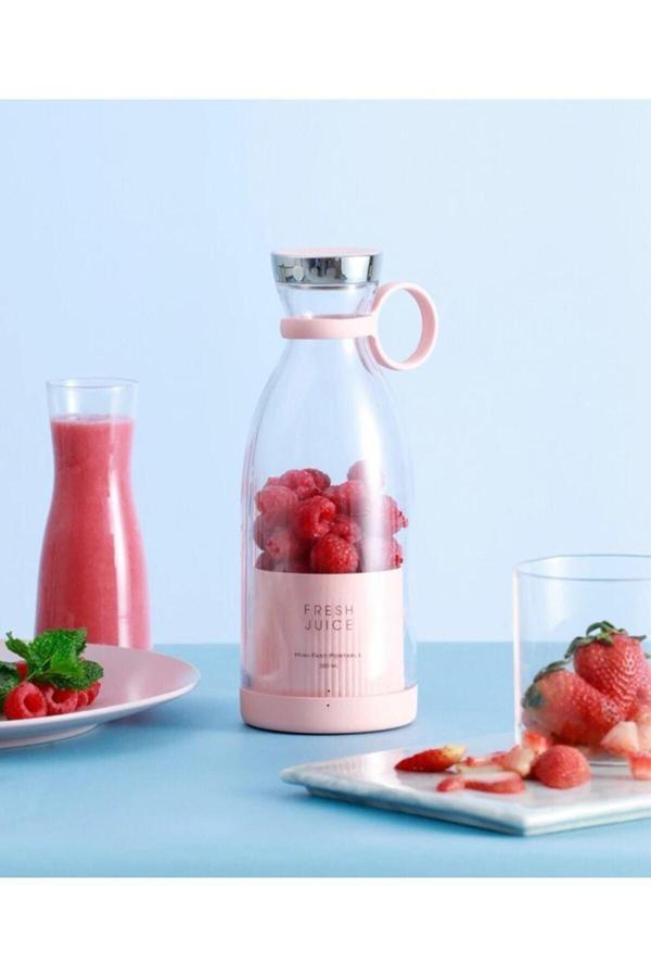 Beyzana Taşınabilir 350 Ml Blender Mini Meyve Karıştırıcı Milkshake Işlevli Blander Smothie - Image 1