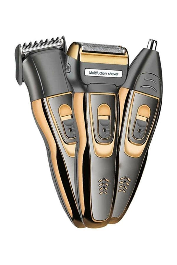 Shavingtech 3 In 1 Profesyonel Saç Sakal Kesme Ense Burun Traş Tıraş Makinesi Seti Yeni Nesil 022 - Image 1