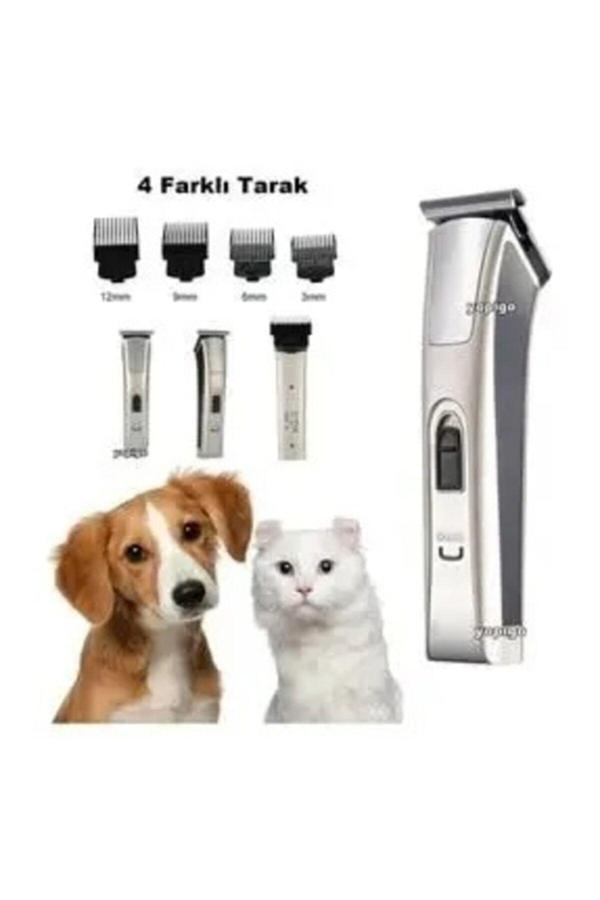 Caddeoutlet Pet-128 Kedi Köpek Tıraş Seti Pet Evcil Hayvan Tüy Kesme Traş Tıraş Makinesi - Image 1