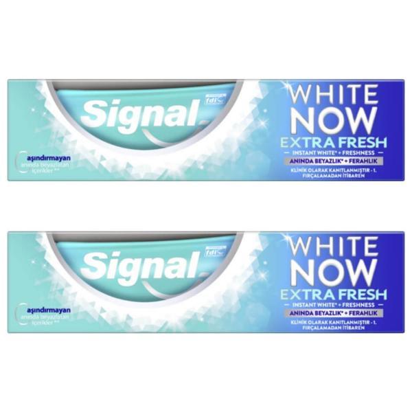 Signal White Now Extra Fresh Diş Macunu 2'li - Image 1