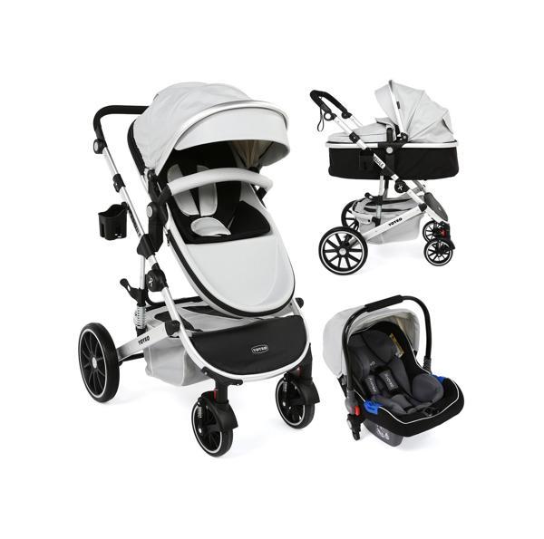 Yoyko Capsule Egg Travel Sistem Bebek Arabası Gri Silver - Image 1