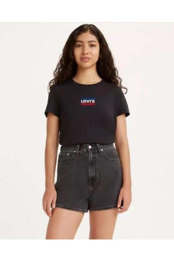 Levi's Kadın The Perfect Tee Core Siyah T-Shirt - A2086-0286 - Image 1