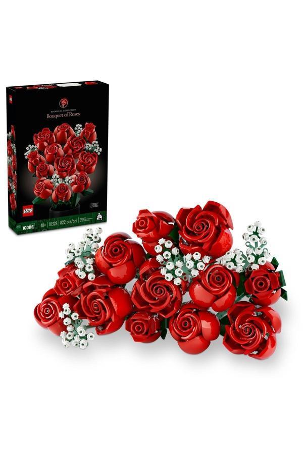 Lego ® Botanicals Gül Buketi 10328 - 18+ Dekoratif Çiçek Model Yapım Seti (822 Parça) - Image 1