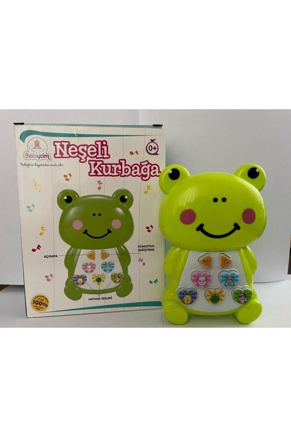 Urz Grup Babycim Diş Kaşıyıcı Sesli Neşeli Fil Arkadaşım - Neşeli Kurbağa Arkadaşım - Neşeli Ayı Arkadaşım. - Image 1