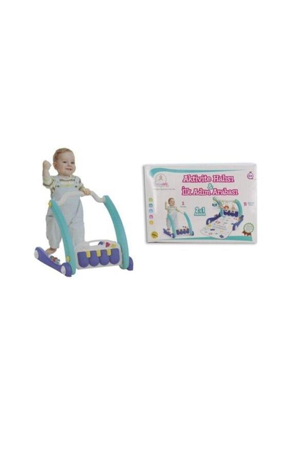 Birlik Oyuncak Aktivite Halısı & İlk Adım Arabası Mavi He0633 - Image 1