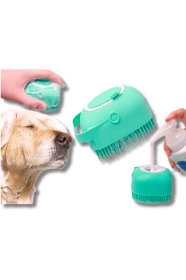 Şampiyon Şampuan Hazneli Kedi Köpek Yıkama Banyo Fırçası - Pratik Ve Kolay Temizlik | Evcil Hayvan Bakımı - Image 1