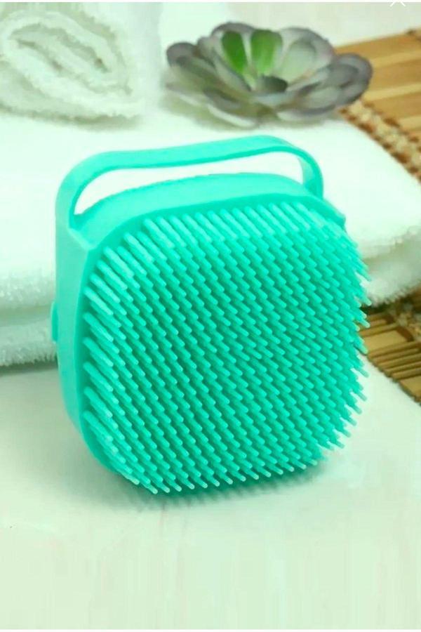 Taştan Ticaret Peeling Etkili Banyo Lifi Kesesi Şampuan Hazneli Banyo Duş Fırçası Banyo Kesesi Sırt Kesesi - Image 1