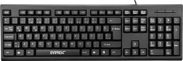 Siyah Q Usb Kablolu Standart 108 Tuşlu Kablolu Klavye Kb-871U - Image 1