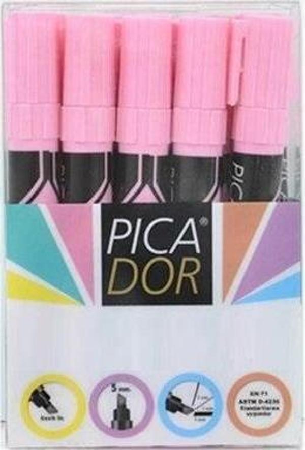 Picador Picatack İşaret Kalemi - Fosforlu Kalem Pastel Pembe 441 (10 Lu Adet) - Image 1