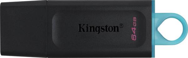 Kingston DTX-64GB 64GB USB3.2 Gen 1 DataTraveler Exodia (Black + Teal) Flash Bellek - Image 1