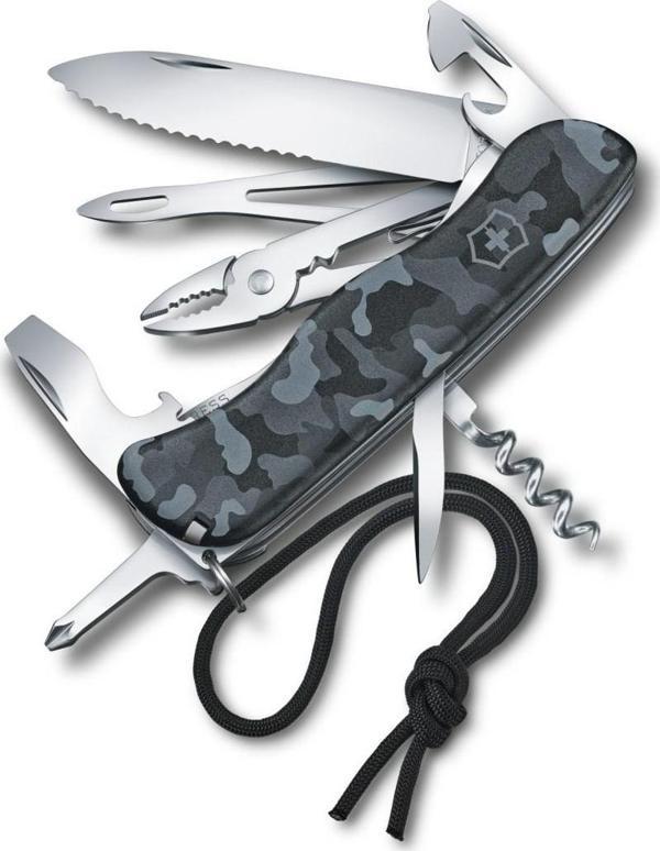 Victorinox 0.8593.W942 Skipper Lacivert Kamuflaj Çakı - Image 1