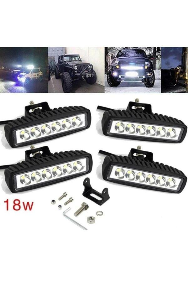 Astraled Sis Lambası 18 Watt Ultra Güçlü Gündüz Ledi 6 Ledli Off Road Sis 12/24 V - Image 1