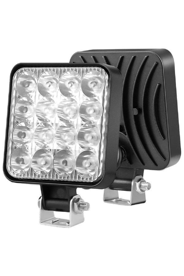 Astraled 16 Led 12-24 Volt Beyaz Spot Far Oto Çalışma Lambası Atv Kamyon Tır Traktör Offroad - Image 1