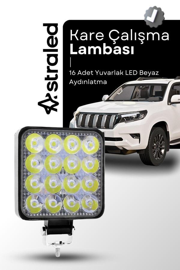 Astraled 12-24V 16 Led Offroad Atv Kamyon Tır Traktör İş Makinesi - Image 1