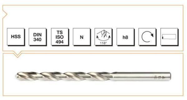 Makina Takım B00007200390 HSS DIN 340 RN Matkap Ucu 3.9 mm - MTE B00007200390 - Image 1