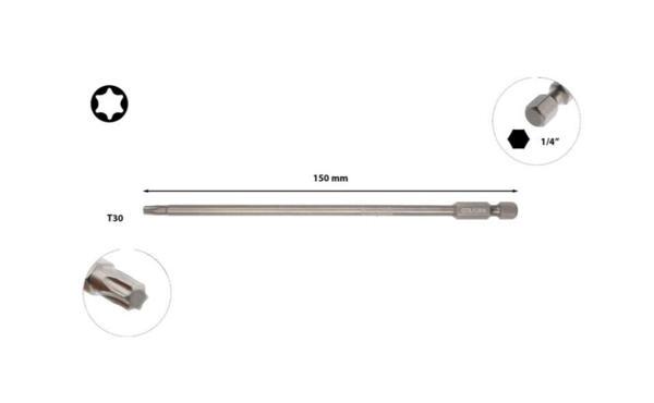 Ceta 1/4" Torx Bits Uç T30x150 mm - CB/8159 - Image 1