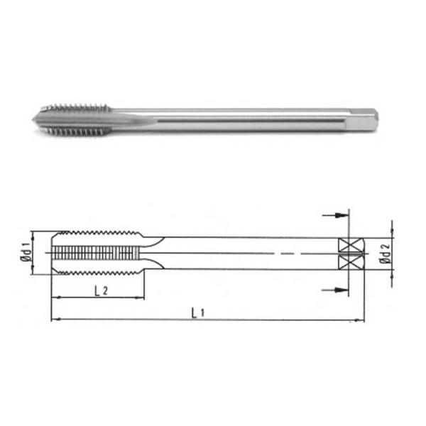Makina Takım Hss-E Din374/C İnce Diş Makina Kılavuzu M20X2 - MTE B00105752008 - Image 1