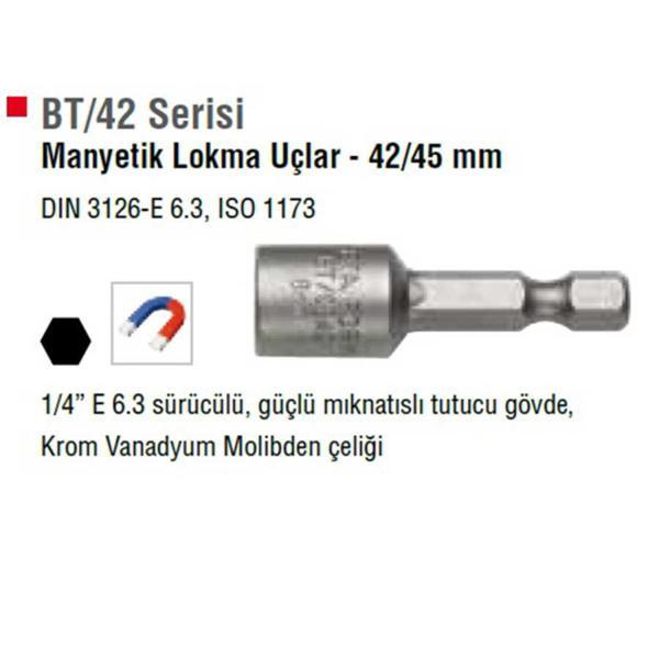 Ceta Form Manyetik Somun Lokma Tutucu 8x42 mm - BT/0842 - Image 1