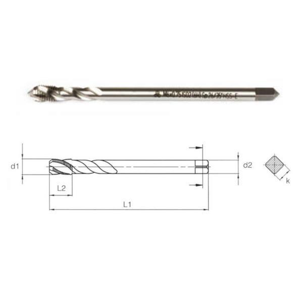 Makina Takım M12X1.5 Hss-E Din374/C İnce Diş Helis Mak. Kılavuzu - MTE B00105790006 - Image 1