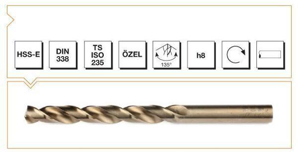 Makina Takım HSSE DIN 338 RN Altın Seri Matkap Ucu 1.9 mm - MTE B00005000190 - Image 1